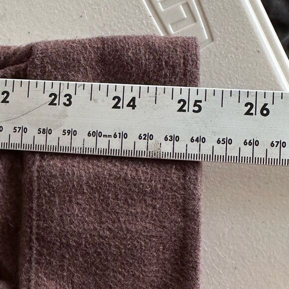 L.L. Bean Button Up LS Shacket Shirt Mens L Tall Brown Flannel Heavyweight - Picture 7 of 9